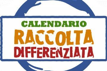 Calendario raccolta differenziata rifiuti mese di gennaio 2023